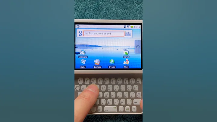 The first Android phone. HTC Dream G1 #retrophone