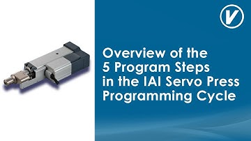 Overview of the 5 Program Steps in the IAI Servo Press Programming Cycle