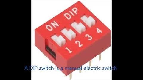 8052 microcontroller using dip switch