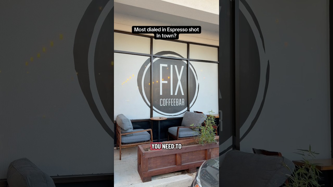 Most dialed in espresso in Houston? Fix Coffeebar 