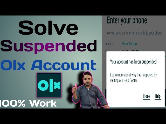 How To Fix Olx Suspended Account, olx account banned problem