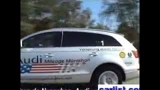 Johan de Nysschen at Audi's mileage marathon with Shell diesel and Gas-to-liquids and Michelin tires