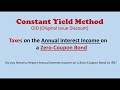 How to Report Income Taxes on a Zero-Coupon Bond? OID (Original Issue Discount)