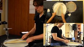 Orchestral Press Roll on Snare Drum, Examples on Drumset Snare and Concert Snare with Daniel Sapcu
