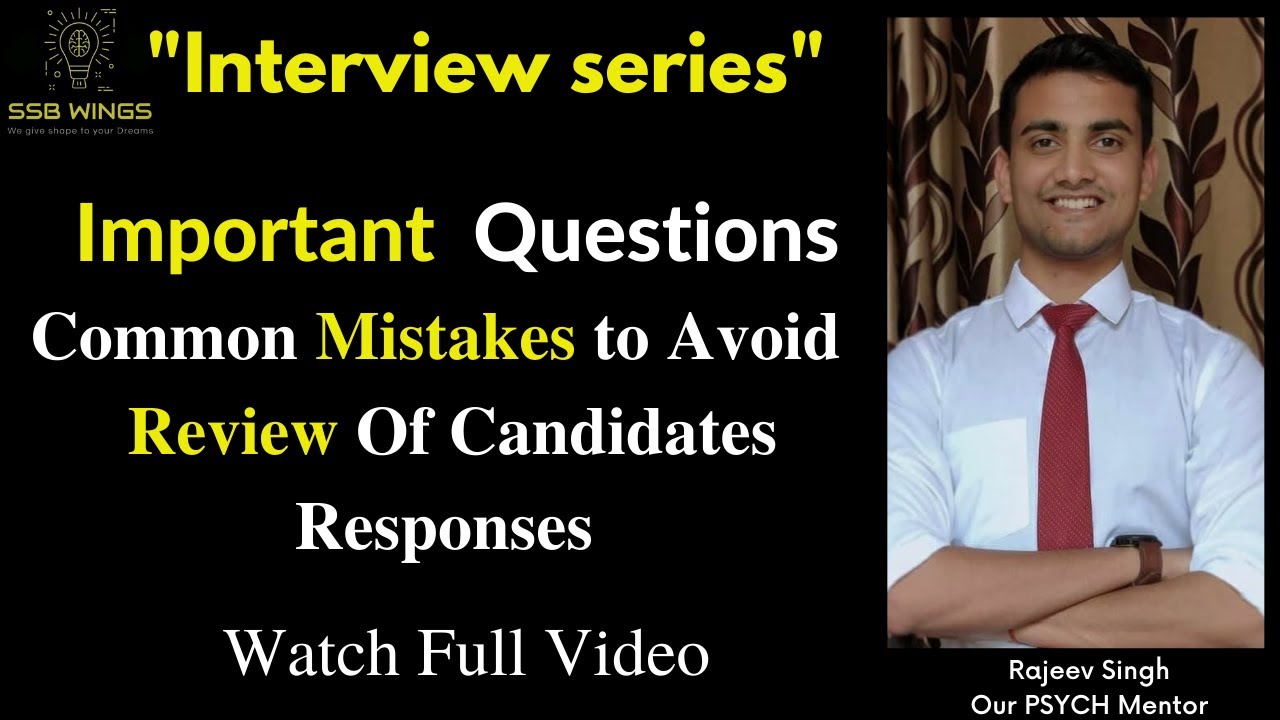 Interview series ll Most important Questions and How to answer them in ...