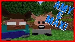 HEROBRINE & NOTCH JOIN MY GAME?! | Amy & Max! Ep.58 | Minecraft