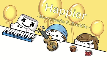 Marshmello ft. Bastille - Happier (cover by Bongo Cat) 🎧