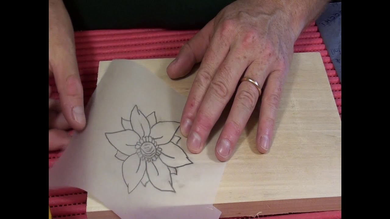 How to transfer a pattern from paper to wood for wood carving