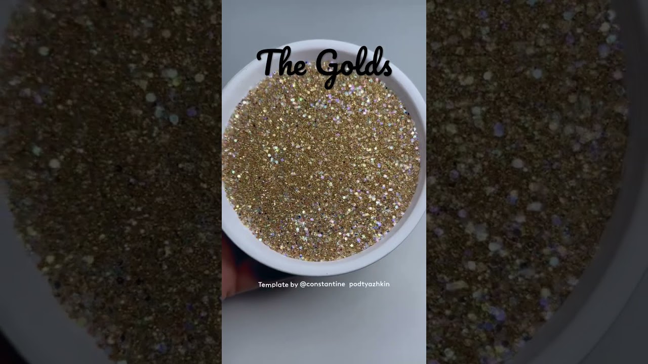Gold Glitter Mixes 