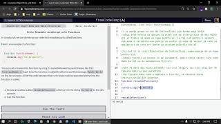 10 Freecodecamp Js10 Write Reusable Javascript With Functions   Passing Values To Functions With Arg
