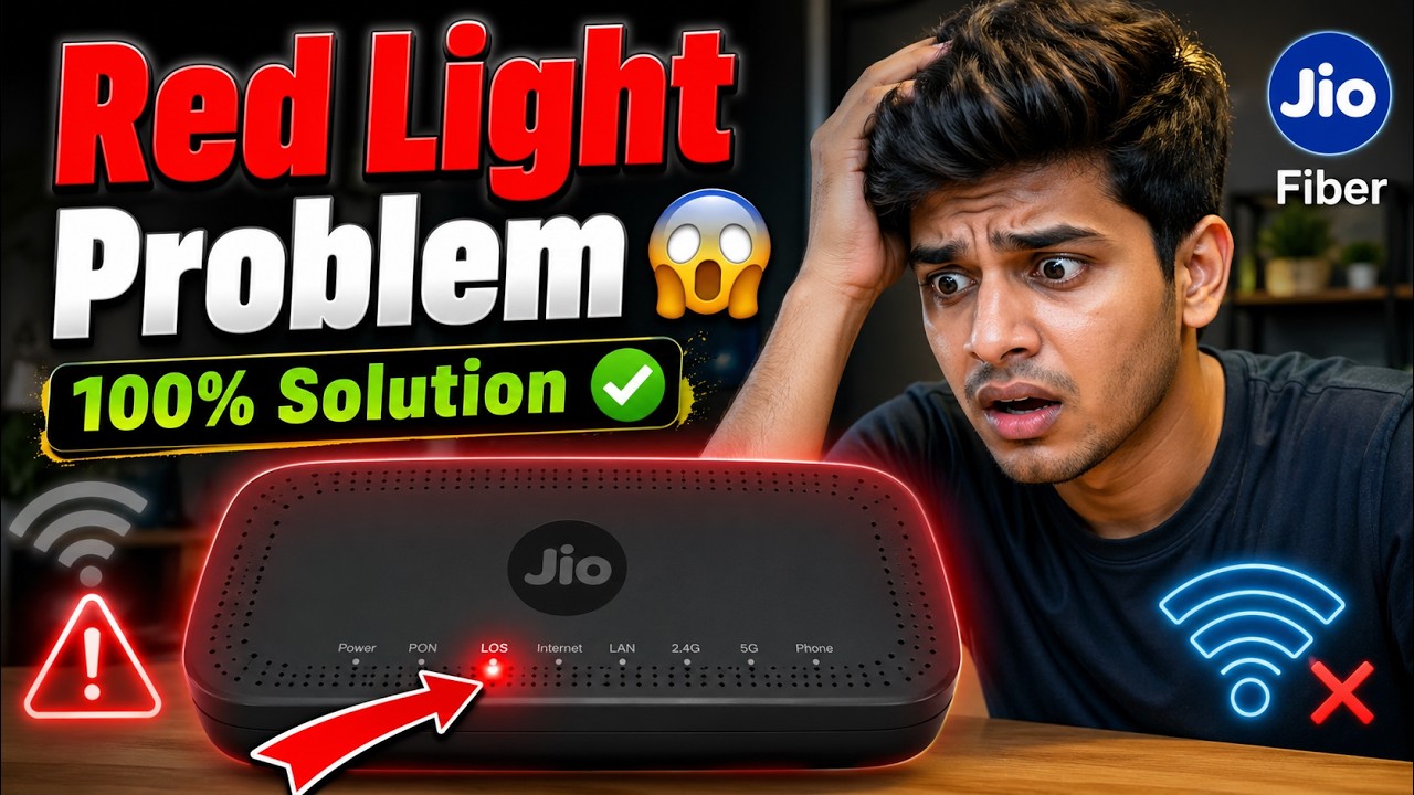 Problem solved 100% | Red light blinking problem solution | JioFiber ...