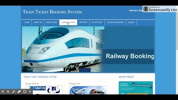 PHP And MySQL Project On Train Ticket Booking System