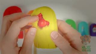 Play Doh Ice Cream Surprise Toys Learn Sizes With Olie The Cub