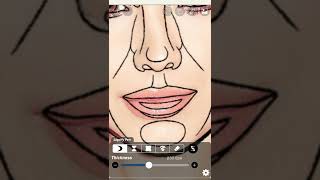 I tried the perfect face on Sofia Carson!!Does it fit?🤔❤️#ibispaintx #shorts #sofiacarson screenshot 2