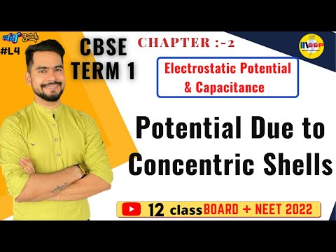4 Potential Due to Concentric Shells | electric potential & capacitance | cbse term 1 || by ssp sir
