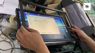 How will the IR touch frame be used for a monitor