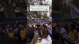Israelis Sing National Anthem at Marathon 🎶