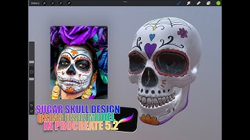 Sugar Skull Procreate 5 2 USDZ Model