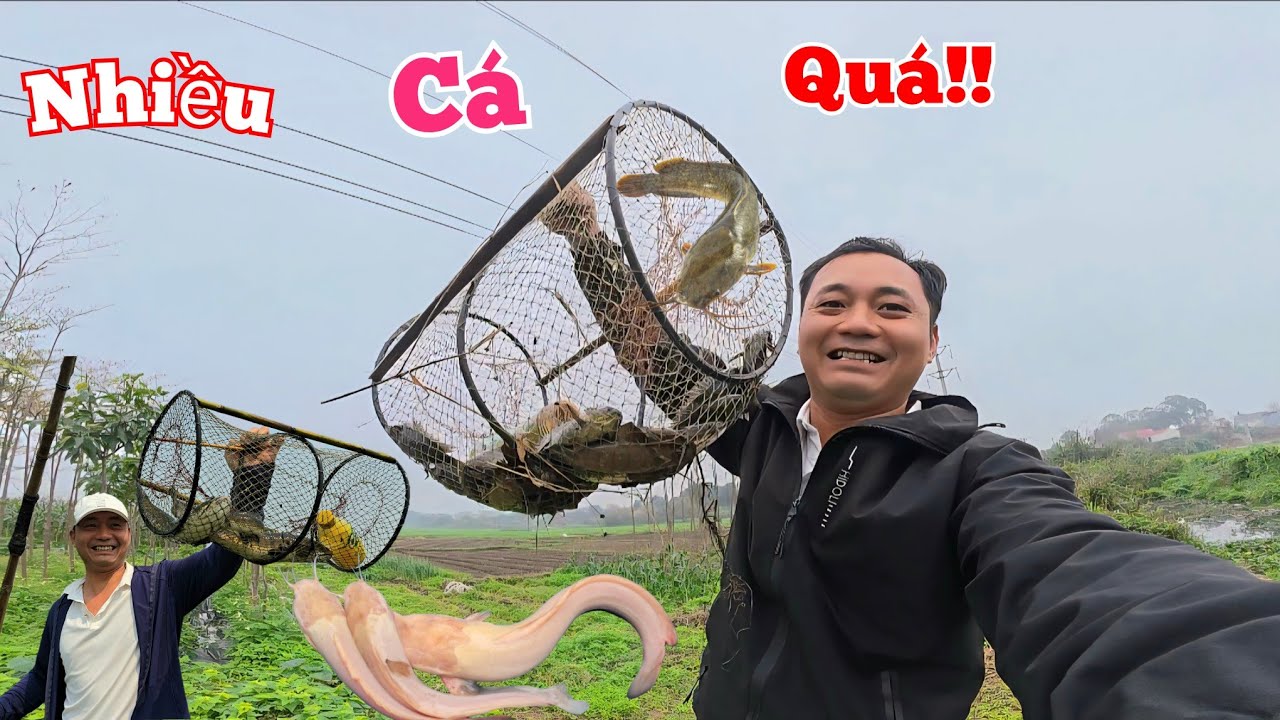 Giật Mình Phát Hiện Cả Ổ Cá Trê Trong Lờ Vội Vàng Đem Về Nướng Ngay...