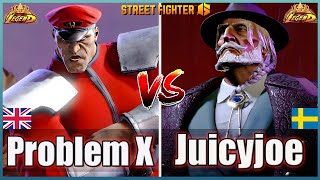 Street Fighter 6 🔥Problem X (M Bison #1)  Vs  Juicyjoe2000 (JP)🔥Best Ranked Match🔥FightingGameWorldX