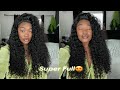 VACATION READY DEEP WAVE HAIR😍 THICKEST CURLY HD LACE WIG INSTALL | PRE PLUCKED | Asteria Hair