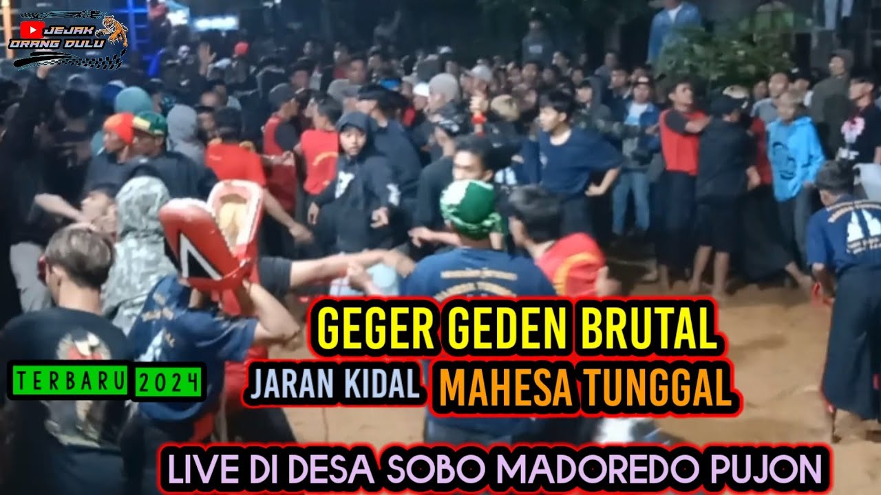 geger geden paling brutal' mahesa tunggal ' live di desa sobo madiredo pujon
