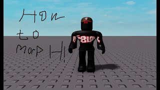 How to make a Morph in Roblox studio 9 MINUTS ONLY!