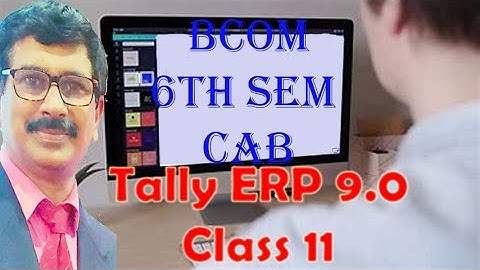 B.Com 3rd year 6th semester Computer Application In Business Class 11, #cab #CAIB #bcom #tally