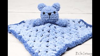 Crochet Bear Lovey Tutorial