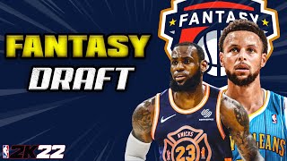HOW TO DO A FANTASY DRAFT ON NBA 2K22 | MyNBA ONLINE FANTASY DRAFT