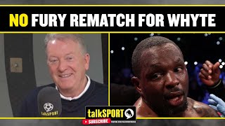 Frank Warren says there’s no chance of Dillian Whyte getting a rematch with Tyson Fury