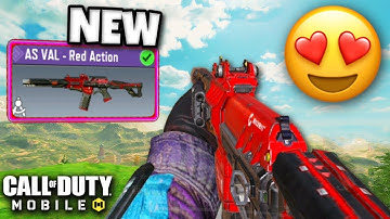 *NEW* EPIC AS VAL - RED ACTION 😍| COD MOBILE | SOLO VS SQUADS