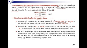 BTCT1 - C4.4.1 - Hàm lượng cốt thép trong dầm