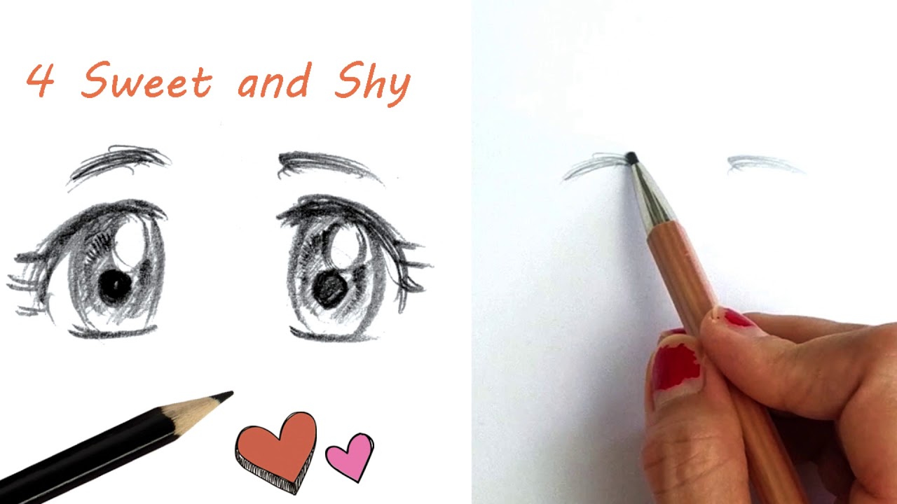 How To Draw Various Kawaii Manga Eyes Step By Step