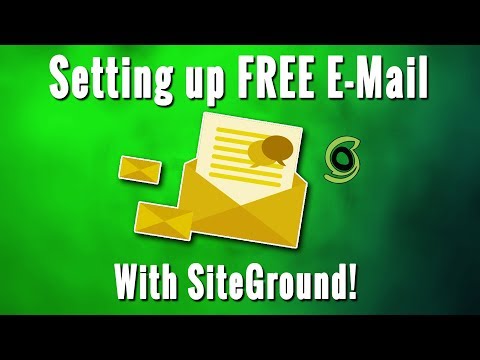 How To Set Up FREE Email Accounts With Siteground
