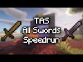 [TAS] Minecraft: All swords speedrun 40 seconds (no splicing, no savestates)