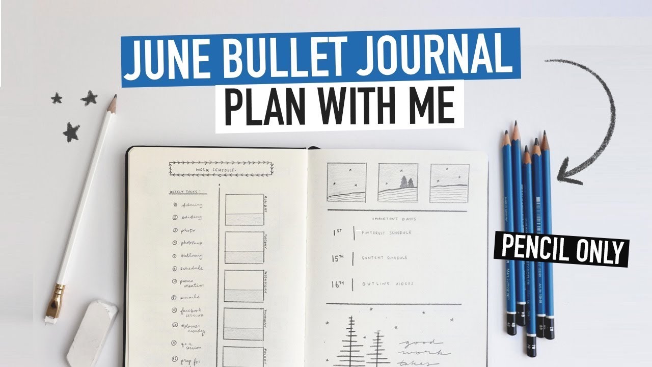 Bullet Journal JUNE PLAN WITH ME 2019
