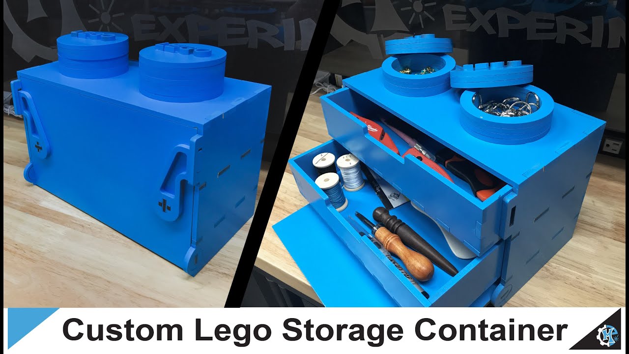 Making a Custom Lego Brick Storage Container 