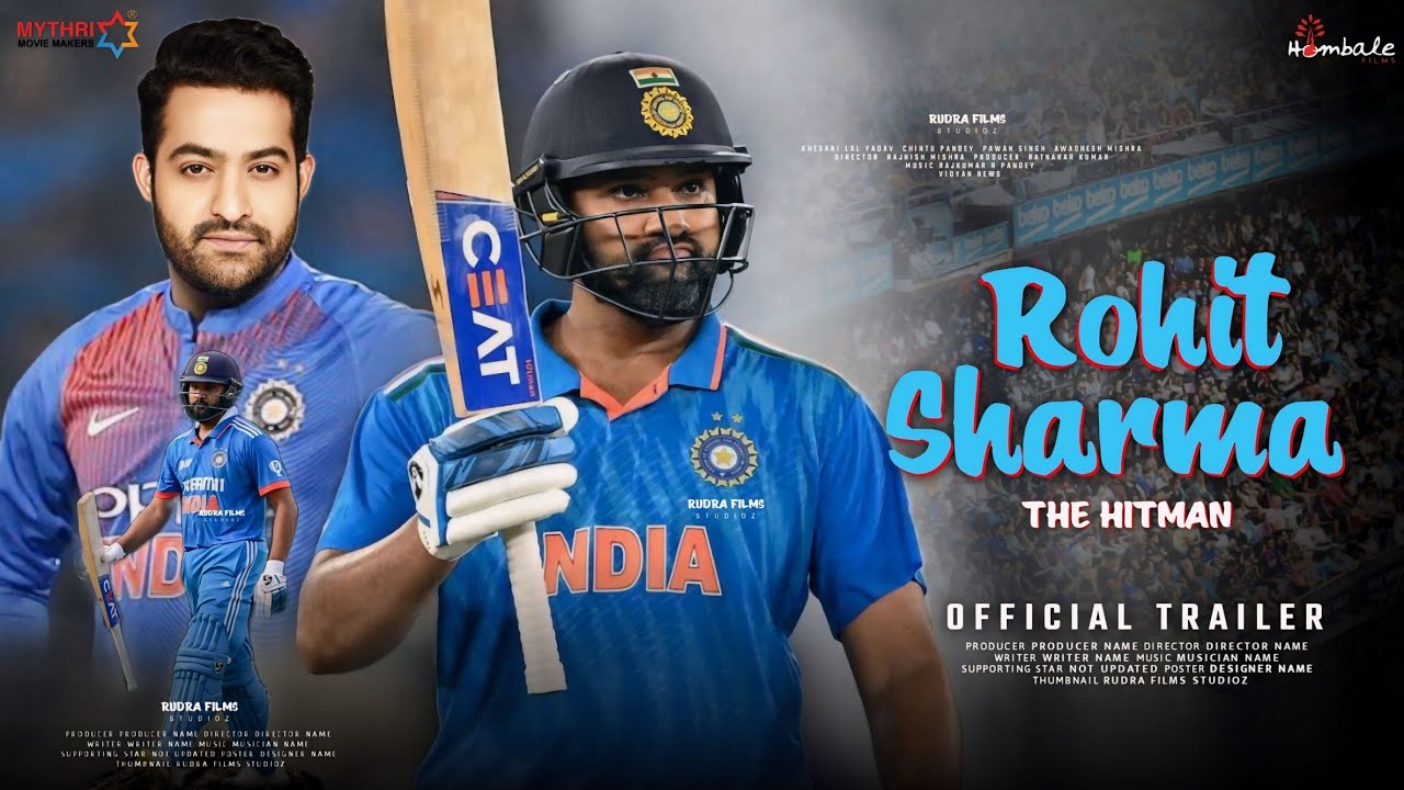 Rohit Sharma The Hit-Man - Trailer | Junior NTR | Rakshmika Mandhana | HINDI | Hitman Biopic Movie