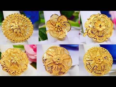 22k Gold Big Ring||Umbrella Ring Designs with Weight and Price  @TheFashionPlus - YouTube