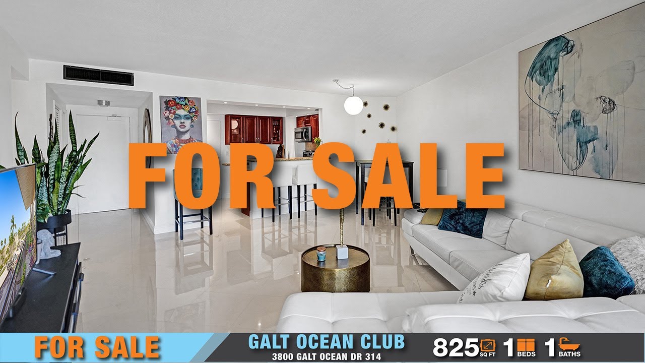 Galt Ocean Club Condo for Sale at 3800 Galt Ocean Dr 314 Fort Lauderdale FL 33308 YouTube