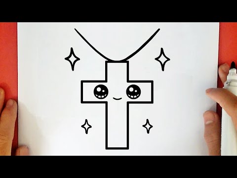 HOW TO DRAW A CUTE CROSS