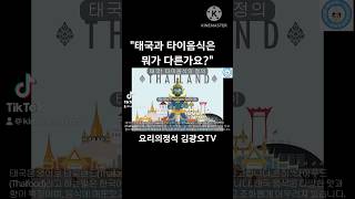 &quot;태국음식과 타이음식은 뭔가 다른건가요?&qu…