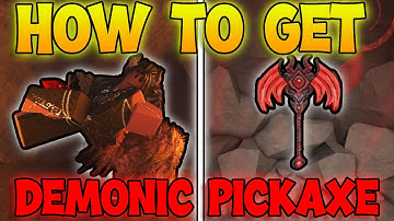 How To Get Demonic Pickaxe In The Forge Roblox! Best Pickaxe The Forge! (Roblox The Forge)