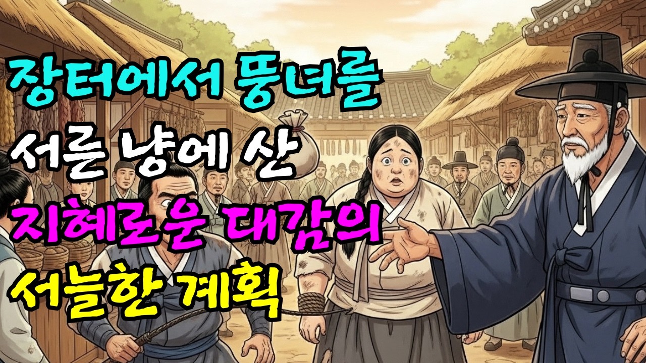 장터에서 뚱녀 여종을 서른 냥에 사온 지혜로운 대감의 서늘한 계획