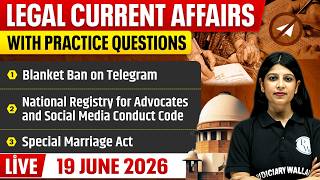 Legal Current Affairs Today | 19 June 2026 | Top Legal News | Judiciary/APO/APP |Judiciary By PW