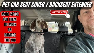 Upgrade Your Pup's Ride With a Rouwinne Back Seat Extender  Installation and Review!