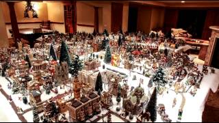 Nancy builds her Christmas Village - 2014 (Timelapse)