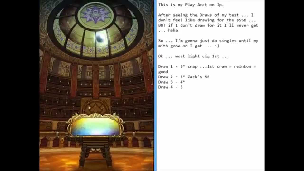 FFRK Jp FTP - Cloudy Wolf Event Relic Draw - All mith for Coalescence sword 1st BSSB