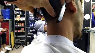 قص الشعر #استخدام الشفرة لتحديد الرقبة Hair cut